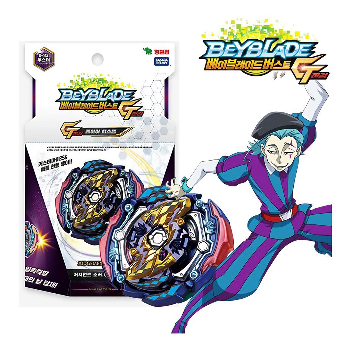 Beyblade Burst GT B142 Booster Judgement Joker .00T.Tr Zan [斬] Cut Off