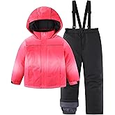 Hiheart Boys Girls Winter Ski Jacket & Pants Set 2-Piece Snowsuit