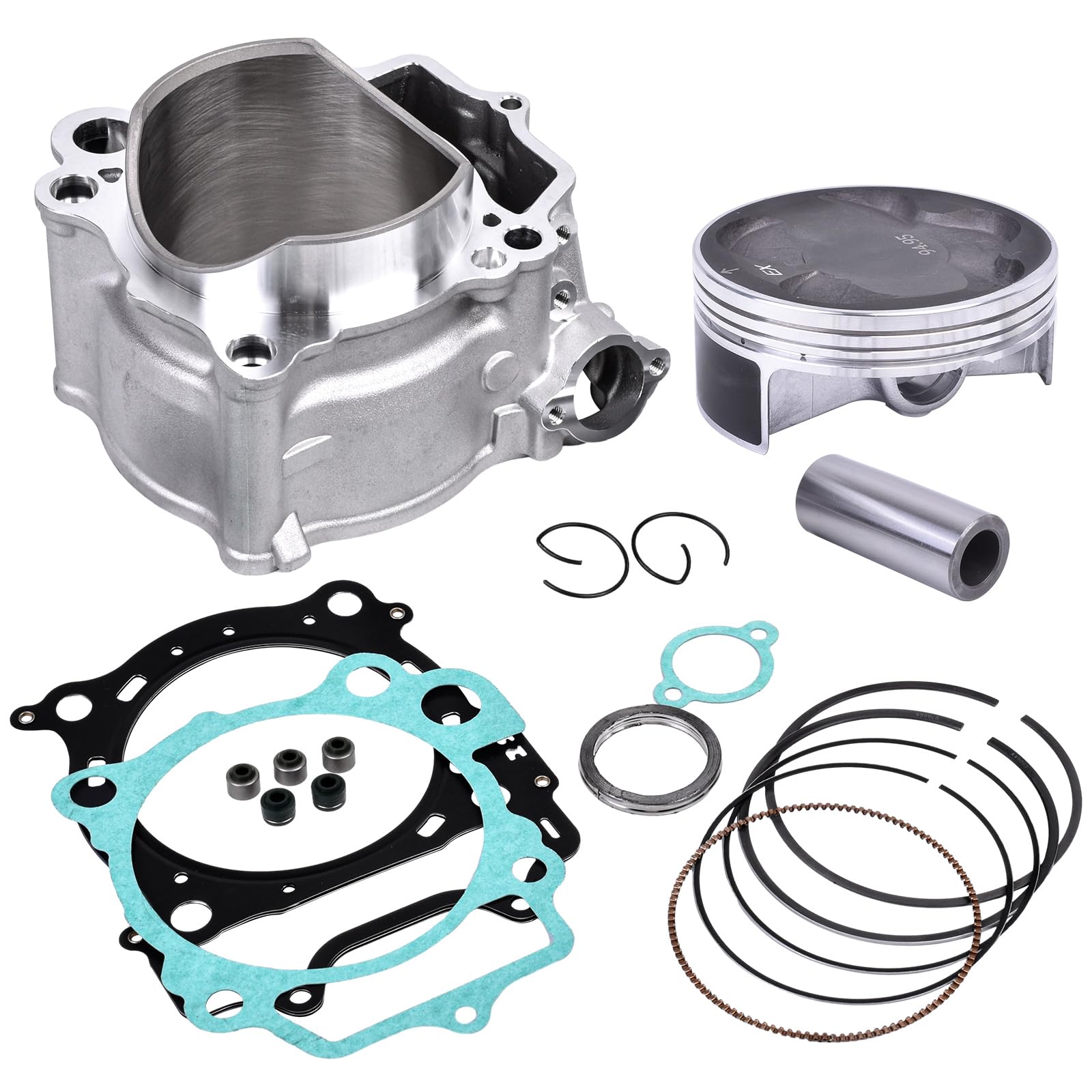 Photo 1 of 95mm Bore Cylinder Piston Ring Gasket Top End Rebuild Kit 450cc Fit for Yamaha YZF450 2004-2013 WR450F 2003-2006 YZ450F 2003-2005