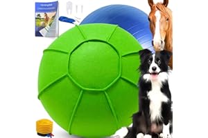 GENERIC Herding Ball for Dogs, 25" Horse Ball with Cover, Dog Herding Balls Large with Hand Pump, Dog Horse Toys for Play Hurding/Hearding