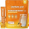 Venture Pal Sugar Free Electrolyte Powder Packets - Liquid Daily IV Drink Mix for Rapid Hydration & Party Recovery | 5 Vitamins & 7 Electrolytes| Keto Friendly | Non-GMO | Certified Vegan | 16 Sticks