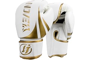 LJINNOVEX Boxing Gloves for Men & Women, Sparring Training Gloves for Boxing, Kickboxing, Muay Thai, MMA, Heavy Bag Workout Gloves with Multi-Layer Padding, Secure Fit, 10 12 14 16 oz