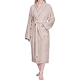 PAVILIA Robes For Women, Fleece Soft Fluffy Bathrobe, Plush Cozy Long Spa Robe