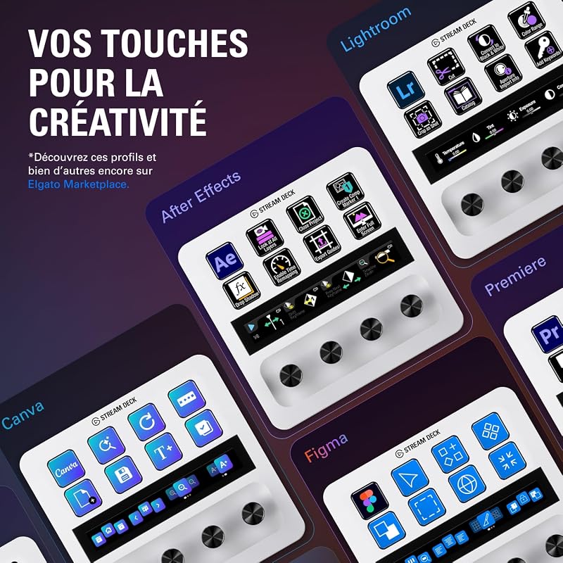 Stream Deck + White – Console de mixage