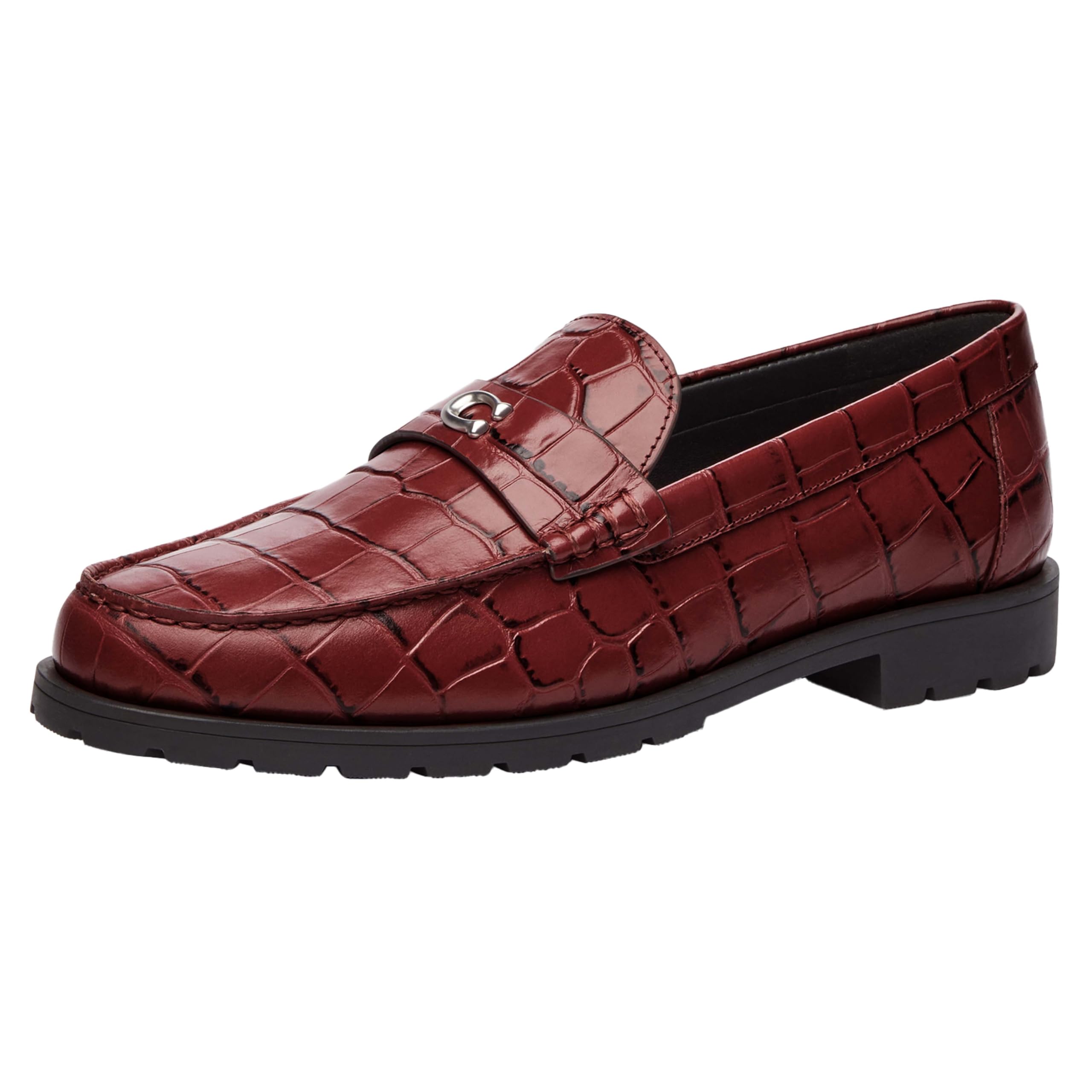 COACH Women’s Jocelyn Loafer, Dark Ruby, 11