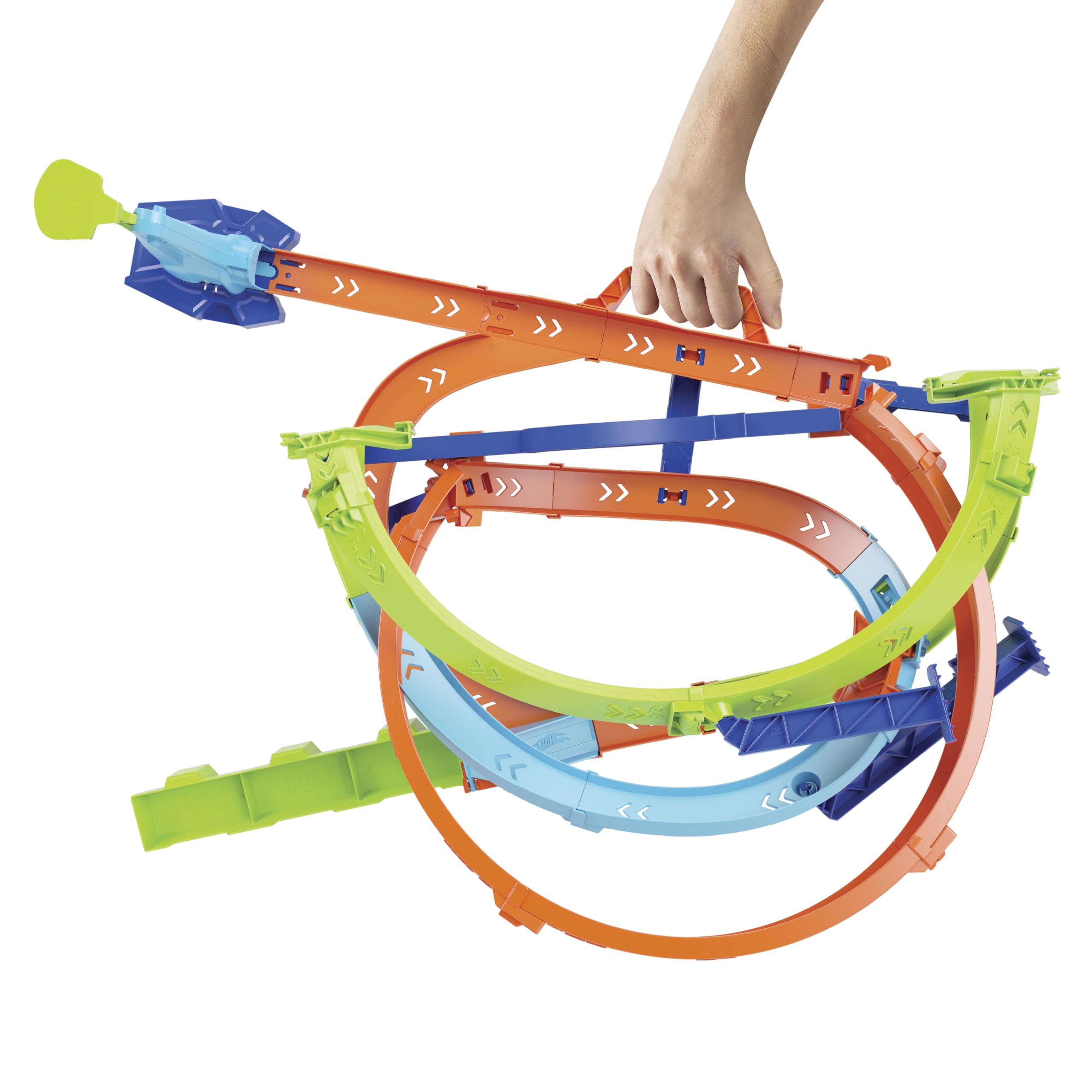 Coffret Circuit - Hot Wheels - Let's Race Netflix - Looping - 3 Modes de Jeu - Inclus 1 Voiture