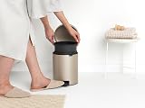 Brabantia NewIcon 5L Pedal Bin Metallic Gold Soft-Closure Bathroom view 6