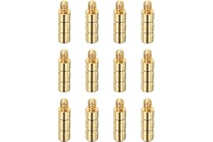 PATIKIL 50 Grain Archery Arrow Brass Insert, 16 Packs Insert Screw Copper Brass Arrow for .244/6.2mm Carbon Arrows