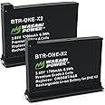 Wasabi Power ONE X2 Battery (2-Pack) Compatible with Insta360 ONE X2 Camera (Not Waterproof)