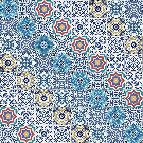 Pag Creative Home Décor Self-Adhesive PVC Tile-Like Sticker for Living Room Kitchen Bathroom Wall Floor Decorative Decals 20cmx5m (7.87 x 196.85 inches) (WTS005)