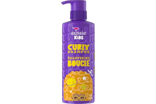 Aussie Kids Curly Sulfate Free Shampoo, Dye Free & Paraben Free Shampoo, Kids Shampoo for Curly Hair, 475 mL