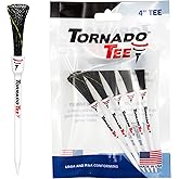 Tornado Tee 4" Long Drive High Performance Golf Tee (Black)