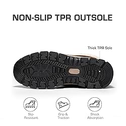 DREAM PAIRS Snow Boots for Women Waterproof Mid