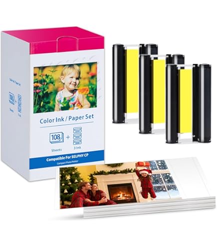 Canon SELPHY CP910 & インク・用紙 Amazon.co.jp: Canon RP-108 大容量カラーインク/ペーパーセット
