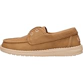 HEYDUDE Women's Wendy Cru Classic Slip On Boat Shoe | Synthetic Upper | Internal Gore System, Lace Free Design, Easy On System, HEYCOMF Removable Foam Insole, Lightweight Flexible Outsole