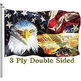 Niprden American Bald Eagle Flag 3x5 Ft 3Ply Double Sided We The People 1776 Flag for 4th of July Memorial Day Patriotic Flags Independence Day Outdoor Indoor Decorate