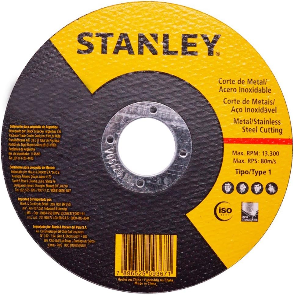 Stanley STA8061 SS Cutting Wheel 4 1/2 Inch 25 Nos Box Buy Online at