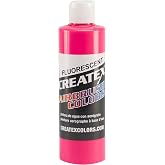 Createx Colors Paint for Airbrush, 8 oz, Fluorescent Hot Pink