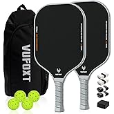 Pickleball Paddles Set of 2/4, USAPA Approved Carbon Fiber Surface Pickle Ball Set - 14mm PP Honeycomb Core of Lightweight Pickleball Rackets -Suitable for Beginners' Training and Game（Blue）