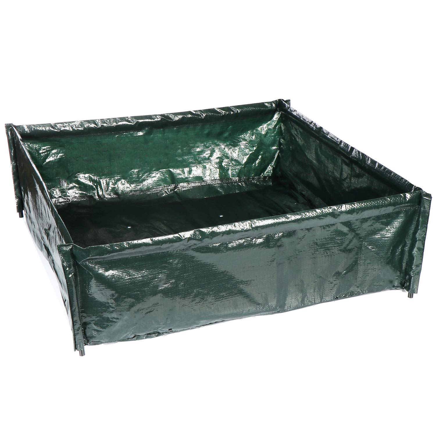 com-four® plant growth bag - Mini bed ideal for balcony and terrace - Plant bag for plants, vegetables, herbs, flowers - 75 x 75 x 25 cm