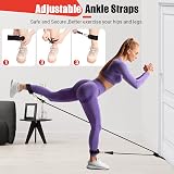 COFOF Resistance Bands Set with Handles 150lb Stackable Workout Poster view 5