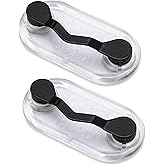 Readerest Magnetic Eyeglass Holder - Set of 2 - Strong and Secure, Easy Clip-On Holder for Eyeglasses, Sunglasses, ID Badges,