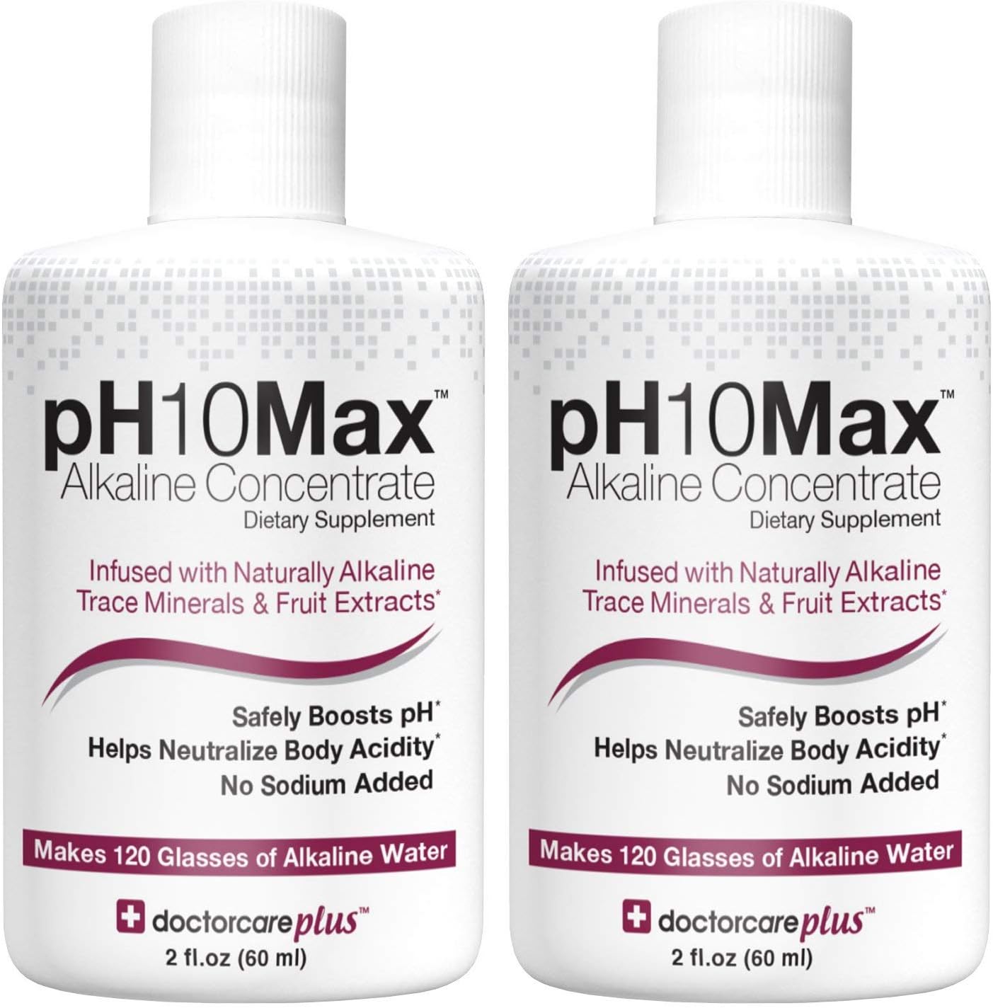 DoctorCare Plus pH Alkaline Water Drops, Watermelon Lime Flavor, 2 Fl Oz (2 Pack)