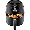 CHEFMAN Small Air Fryer Healthy Cooking, 3.6 Qt, User Friendly, Nonstick, Digital Touch Screen, Dishwasher Safe Basket, w/ 60