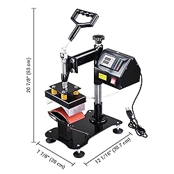 Yescom 5 1/2" x 3" Desktop Iron Cap Heat Press