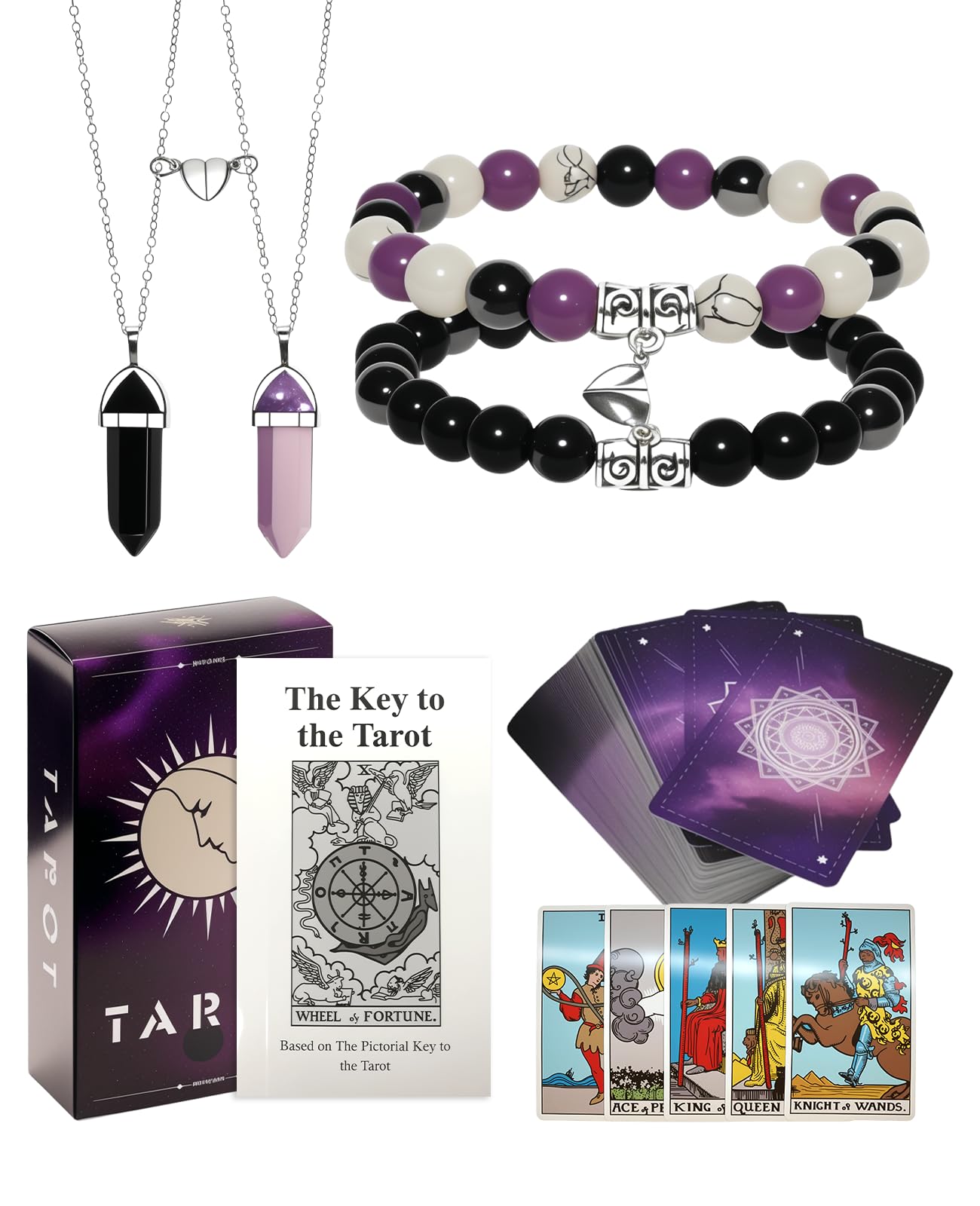 Asheyya 78 Classic Tarot Cards Deck, 4.72" X 2.75" Tarots Card Decks for Beginners Future Telling Cards Game