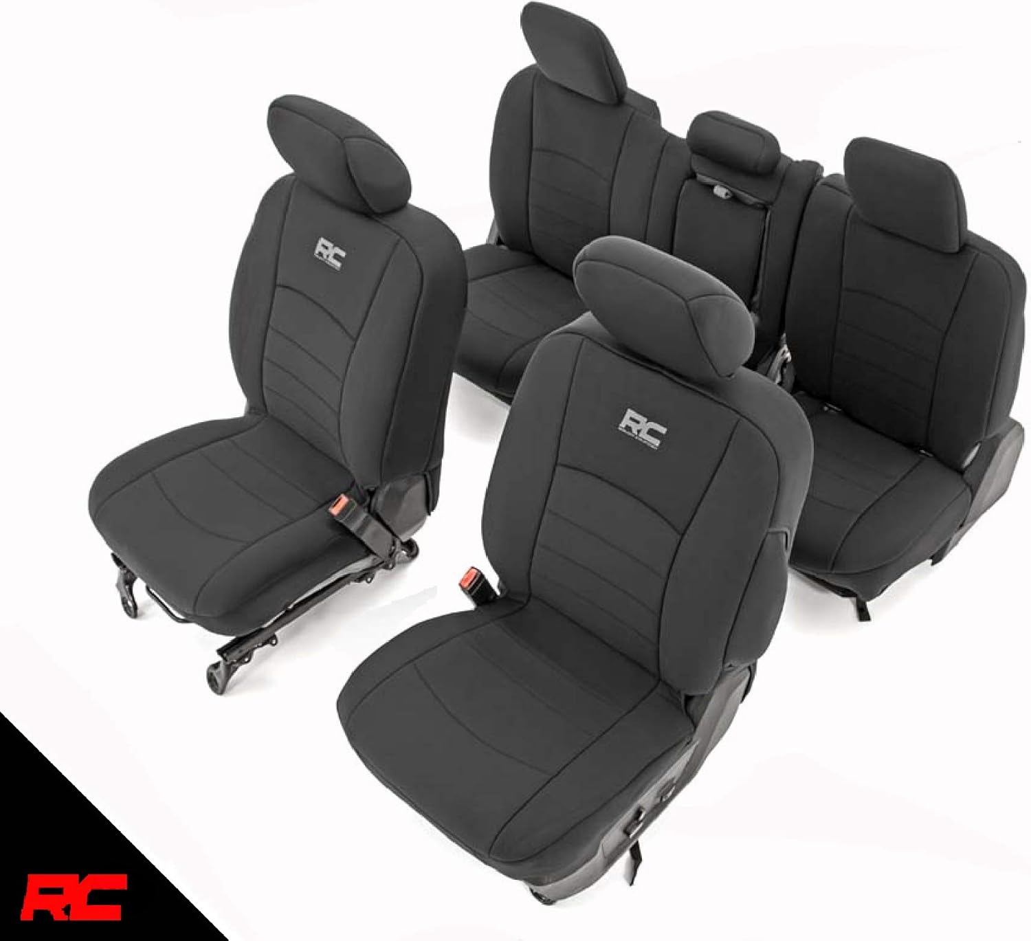 Rough Country 91029 Neoprene Seat Covers Front/Rear 2009