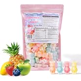 Gummy Glow 12 Oz Fruity Wax Candy, Upgraded Edible Wax Candy Bears - Chewy Retro Sweets with 5 Fruity Flavors, Ideal for ASMR Snacks, Viral TikTok Treats, Novelty Vintage Treats, Parties &amp; Gifts