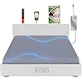 Jecanori Grounding Sheet King Size, Earthing Grounded Fitted Bed Sheet, 95% Organic Cotton + 5% Pure Silver Fiber, Bed Grounding Kit with grounding Cord & Tester, for Improved Sleep & Wellness