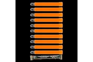 Cyalume ChemLight Military Grade Chemical Light Sticks, Orange, 6-Inch Long, 12 Hour Duration (Pack of 10)