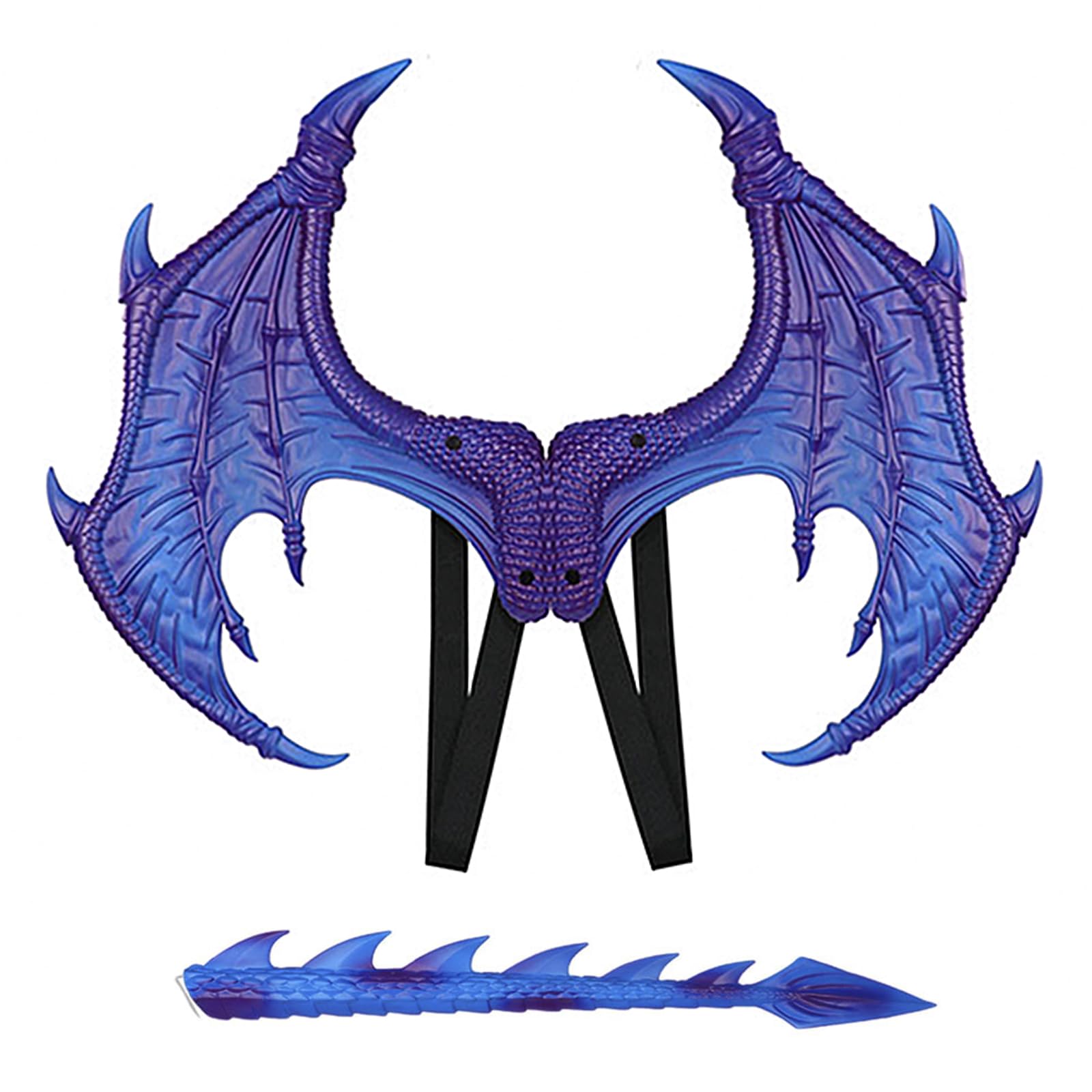 Dragon Wings Tail Kids School Dress Up Dragon Wings 3D Dino Fancy Dress Props for Children 6-10 Year Lifelike Halloween Costume Accessory for Carnival, Animal Theme Party, Cosplay, Stage Performance — image 1