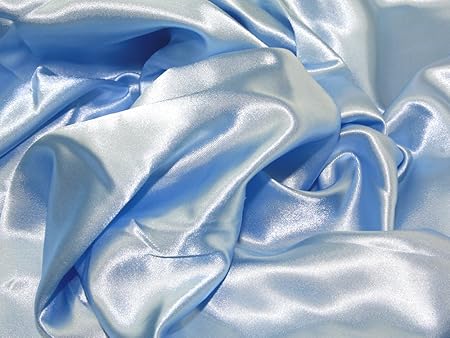 pale blue satin dress