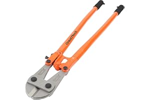GREAT NECK GreatNeck BC36 36 Inch Bolt Cutter, Bolt Cutters for Cutting Chain, Rod, and Heavy Wire, Drop Forged Steel Jaws, Adjustable Replaceable Blades, Cushioned Grip, Tubular Steel Handles