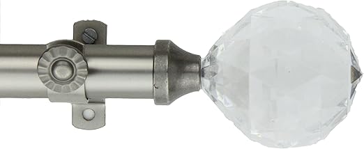 Amazon Com Modern Faceted Curtain Rod Size 28 48 Color