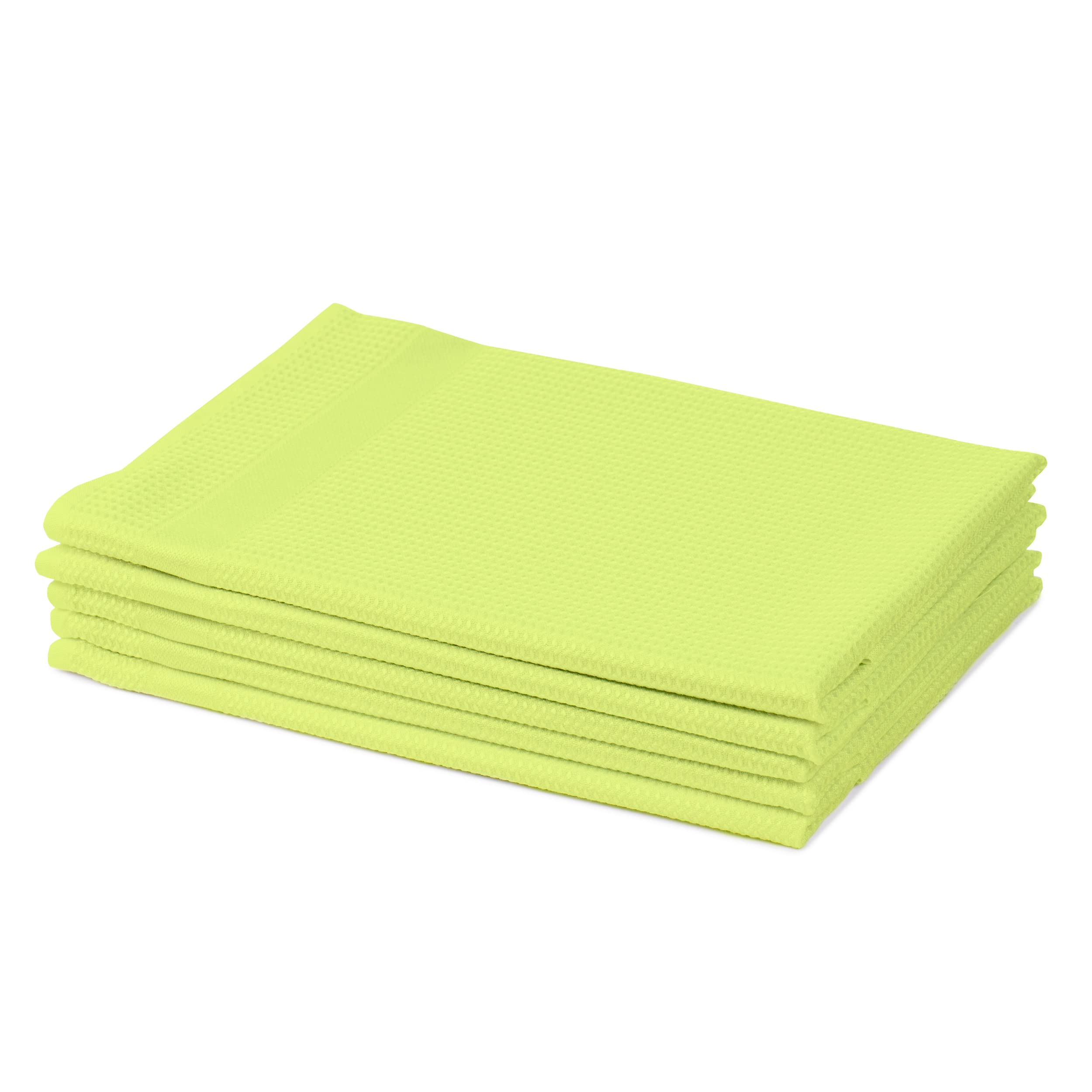Amago - Glass Cloth (Pack of 5), 45 x 65 cm - Green