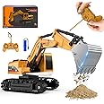 MQDMINI Remote Control Excavator Toys - Excavator Construction Toys for 6 7 8 Years Old Boys, Simulation Mini Excavator, Children's Educational Toys, Christmas and Birthday Gifts for Boys and Girls