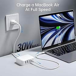 USB C Charger Block, 45W 4 Port USB C Fast Charging