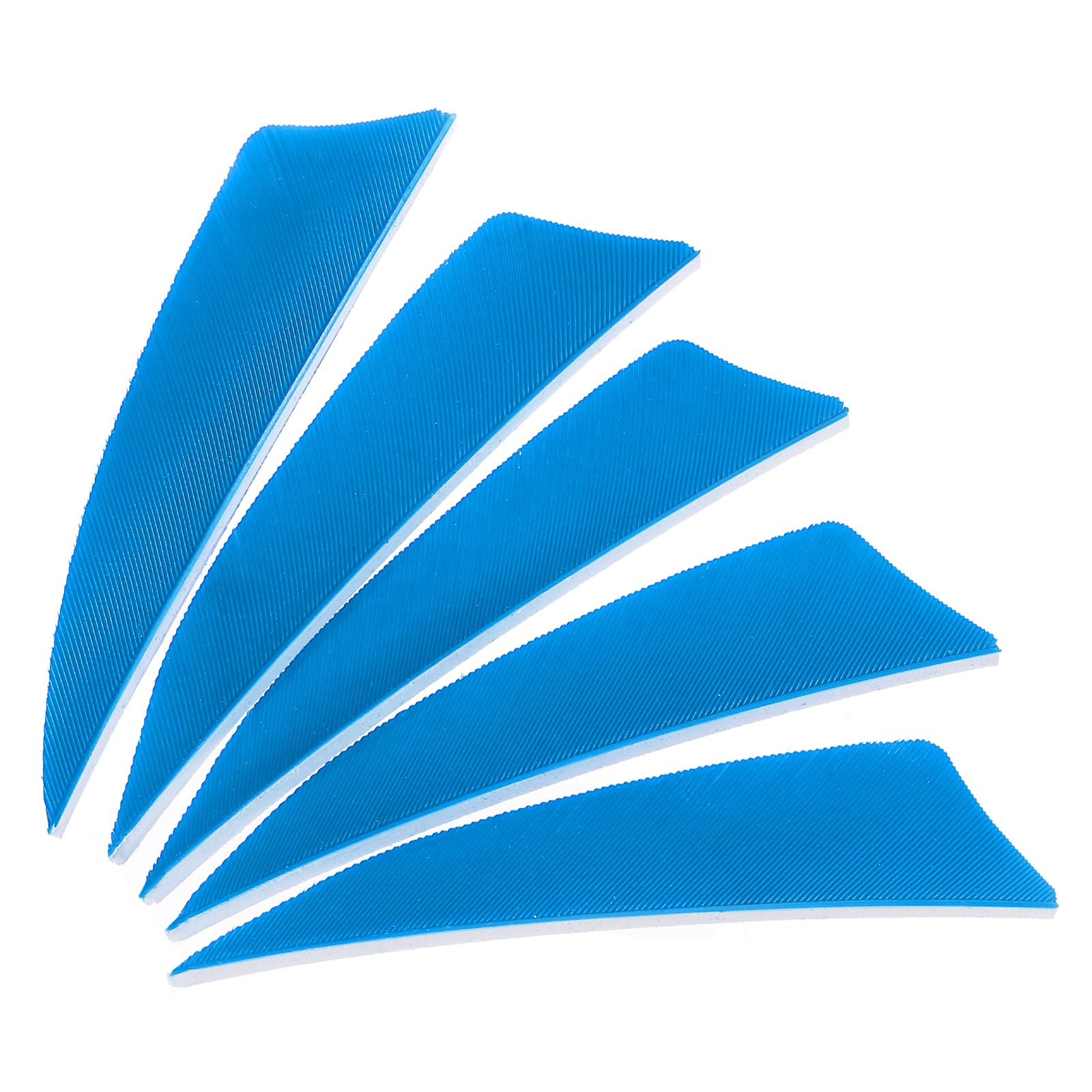 PATIKIL Arrows Vanes 50 Pack 3 Inch Arrow Turkey Feather Fletch Right Wing Fletching Blue for DIY Target Shooting