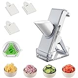 TIKBABA slicer Safe Mandoline Vegetable Cutter Veggie Dicer,Slicer for Julience French Fry and Potato,Get Storage Box with Li