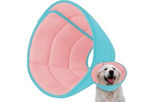 Mosago Soft Dog Cone Collar After Surgery Alternative for Dogs to Stop Licking, Comfy Collars for Large/Medium/Small Pet, Adjustable Elizabethan Neuter Recovery E Cones of Shame Neck & Head Ecollars