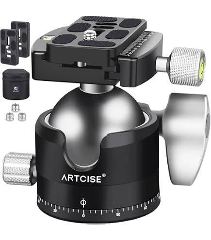 Amazon.com : ARTCISE 50mm Low Profile Tripod Ball Head with Arca