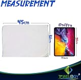 Towelogy White Cotton Dish Cloths Pack 10 Extra Large 38x45cm Heavy Duty view 2