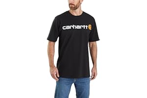 Carhartt Mens Loose Fit Heavyweight Short-Sleeve Logo Graphic T-Shirt