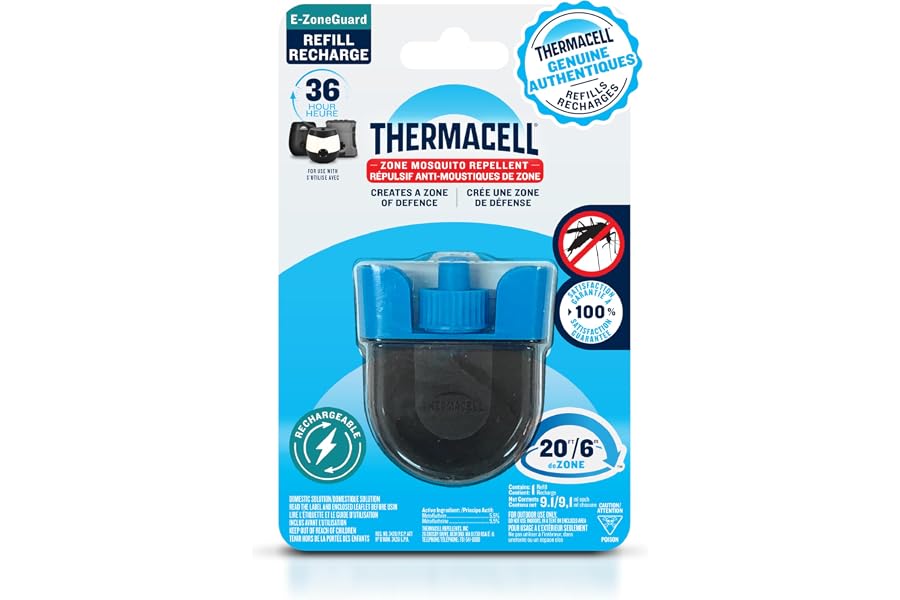Thermacell Mosquito Rechargeable Repeller Refills; 36 Hours; Compatible with Thermacell E-Series & Radius Only; 20 Foot (6 m)