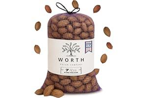 GENERIC 7 LBS Bag of Raw Pecans in Shell – Whole Unshelled Georgia Pecans | Fresh Bulk Nuts for Snacking, Baking, Gifting | Natural Southern Harvest in Resealable Sack