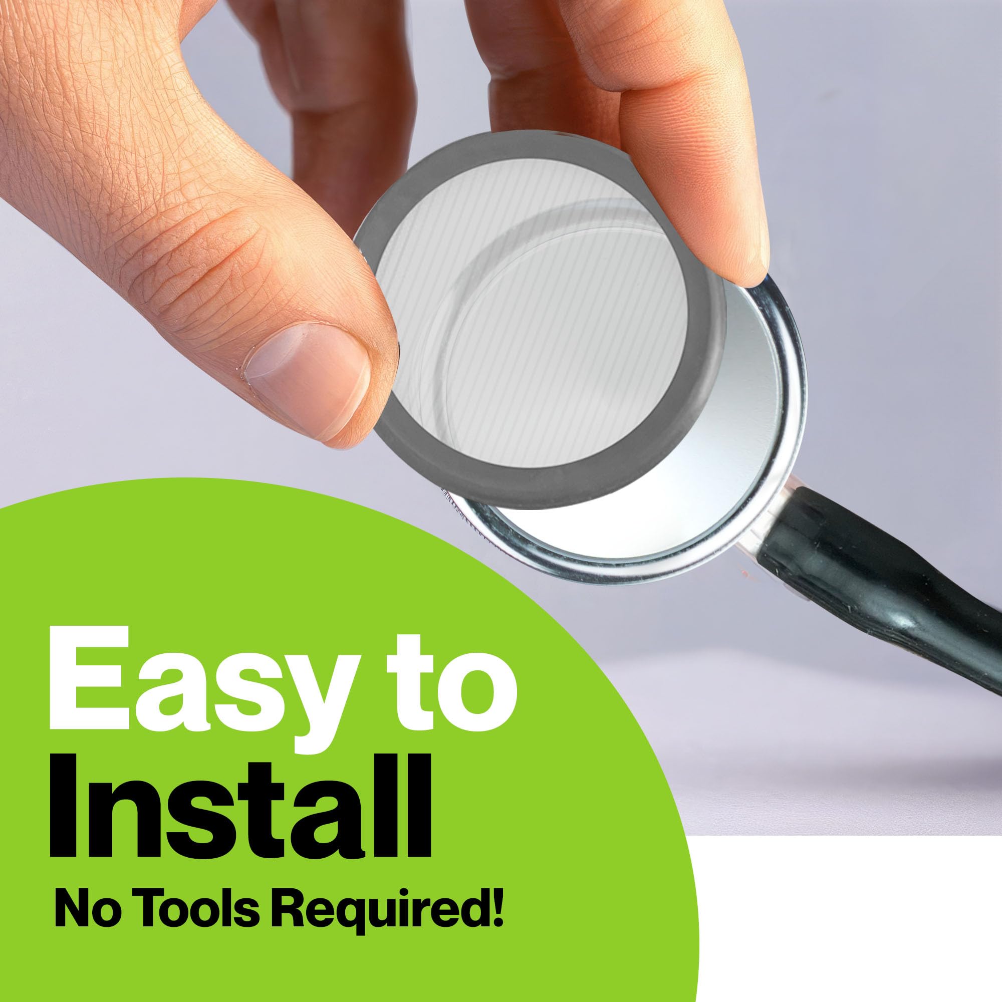 Durabasics Classic 3, Cardiology 3 & Cardiology 4 Accessories Kit for Littmann Stethoscope Replacement Parts & Littmann Stethoscope Parts - Fits Classic III, Cardiology III & IV - Grey